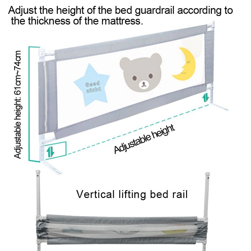 Dětská Postel Rail Guard Plot Zábradlí Bezpečnostní Skládací Brána
