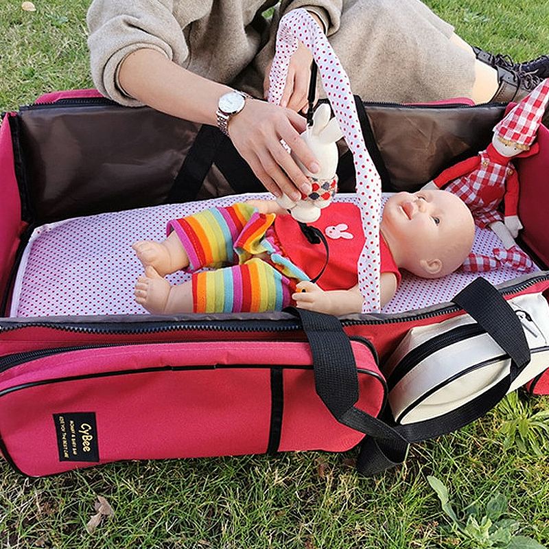 Mommy Bag Přenosná Dětská Postýlka Skládací Postel