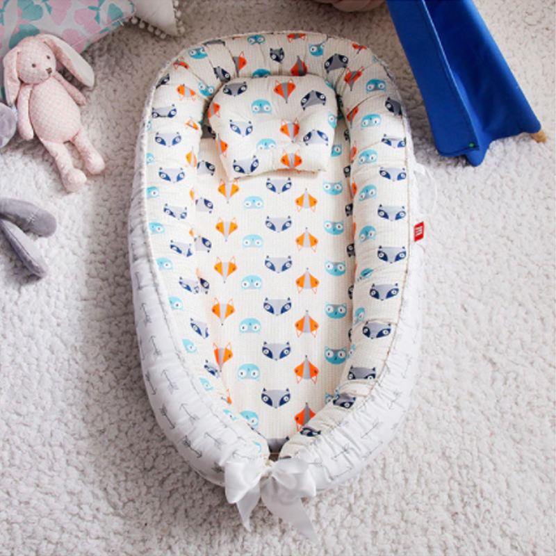 Přenosná Dětská Postýlka Lehátko Bassinet Polštář