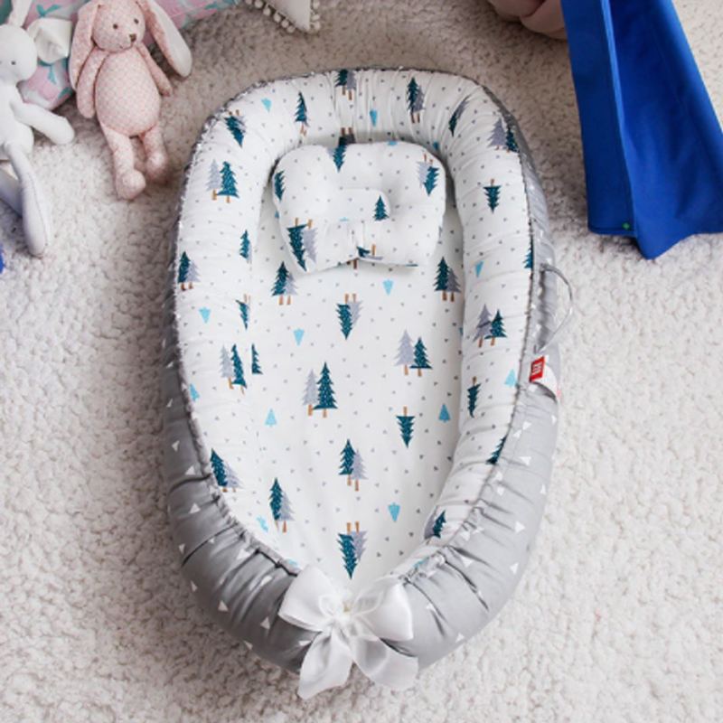 Přenosná Dětská Postýlka Lehátko Bassinet Polštář