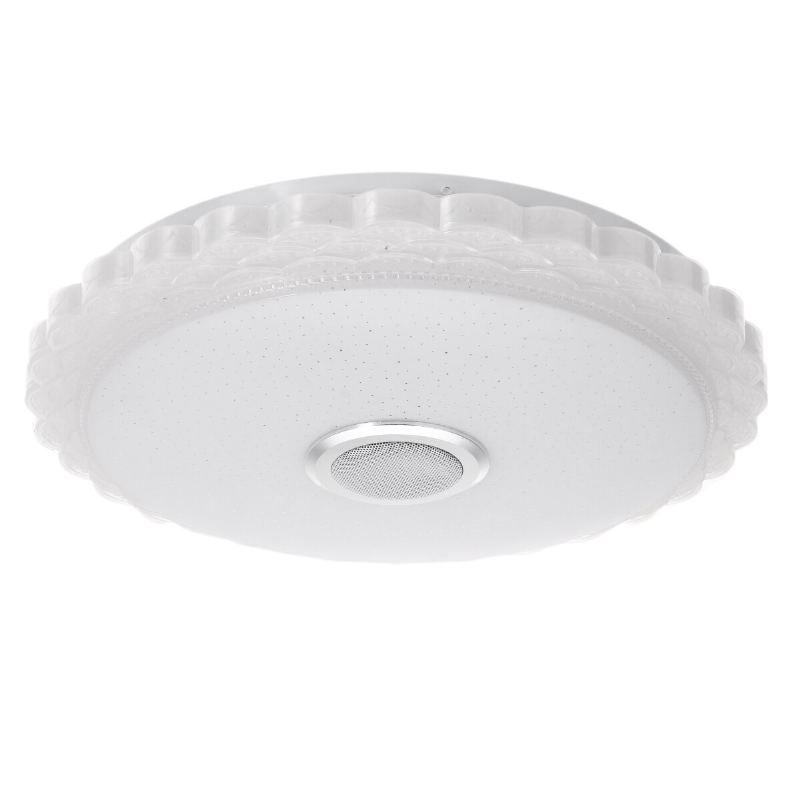 100-240v Led Stropní Svítidlo S Bluetooth Reproduktorem Změna Stmívatelné Hudební Lampy Pro Domácí Párty Dálkové Ovládání App