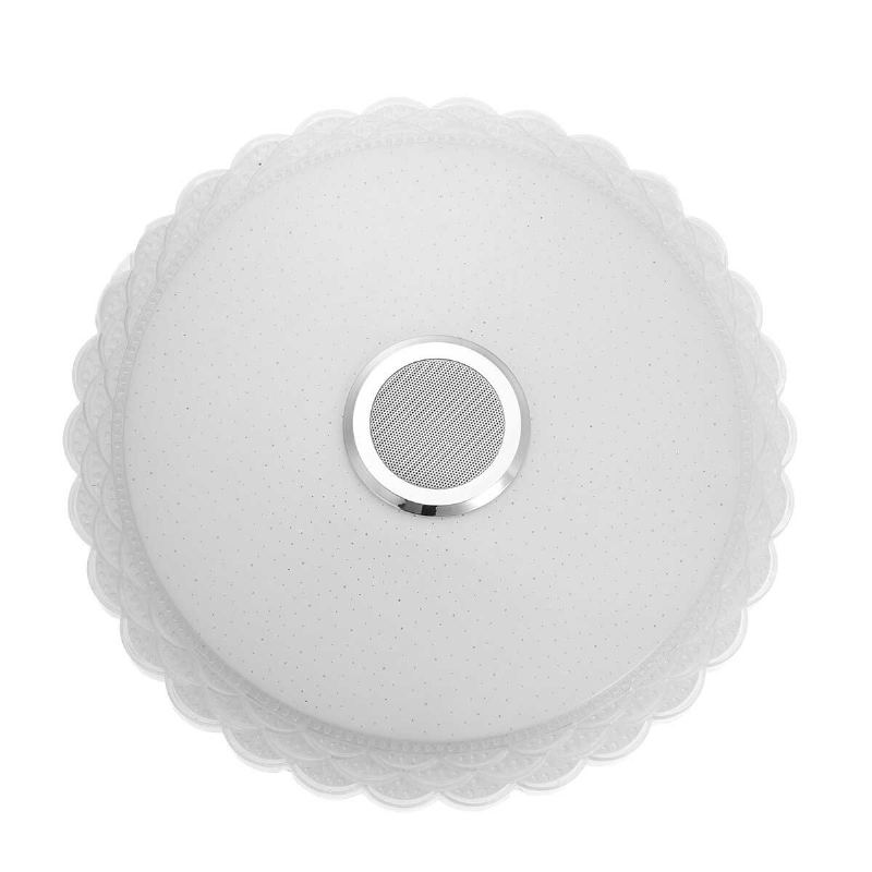 100-240v Led Stropní Svítidlo S Bluetooth Reproduktorem Změna Stmívatelné Hudební Lampy Pro Domácí Párty Dálkové Ovládání App