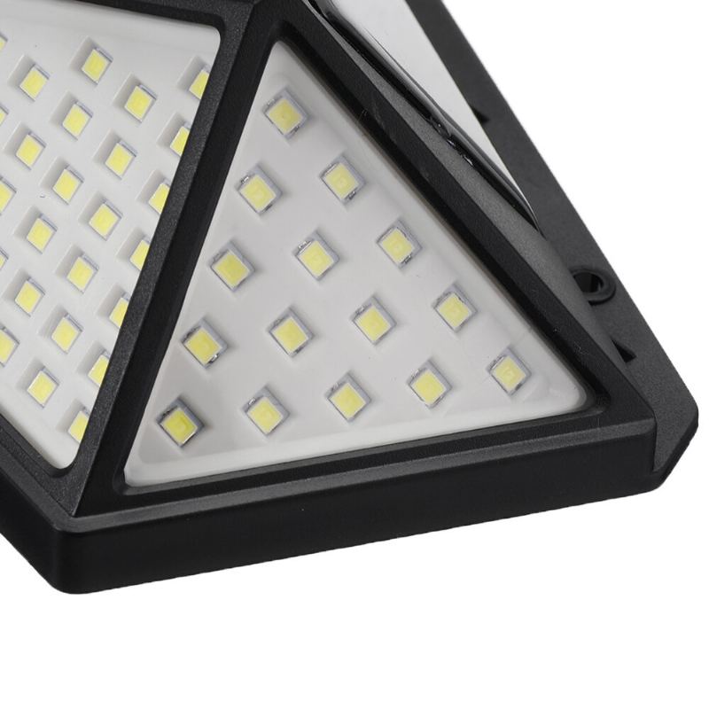 100 Led Solárně Napájené Pir Pohybové Čidlo Nástěnné Světlo Venkovní Zahradní Lampa 3 Režimy