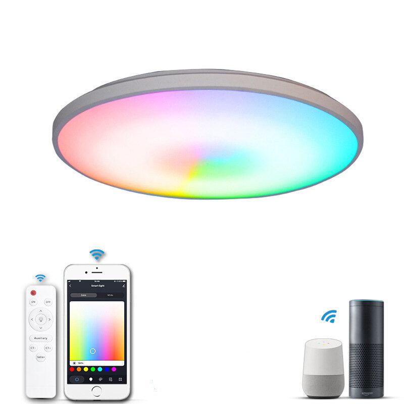 100v~260v 30w Rgbcw Wifi Smart Ceiling Light Dálkové Ovládání App Control Funguje S Alexa Google Assistant