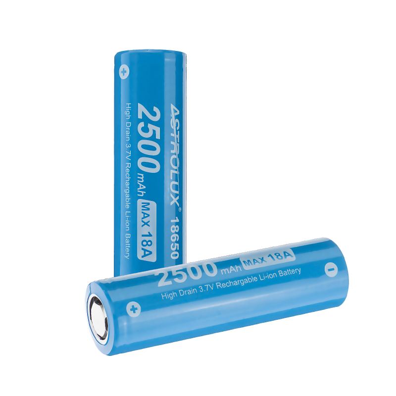 10ks E1825 18a 2500mah 3.7v 18650 Li-ion Baterie Nechráněná Dobíjecí Lithiová S Vysokým Odběrem Pro Astrolux Nitecore Lumintop Fenix Olight Svítilny Rc Hračky Domácí Nářadí