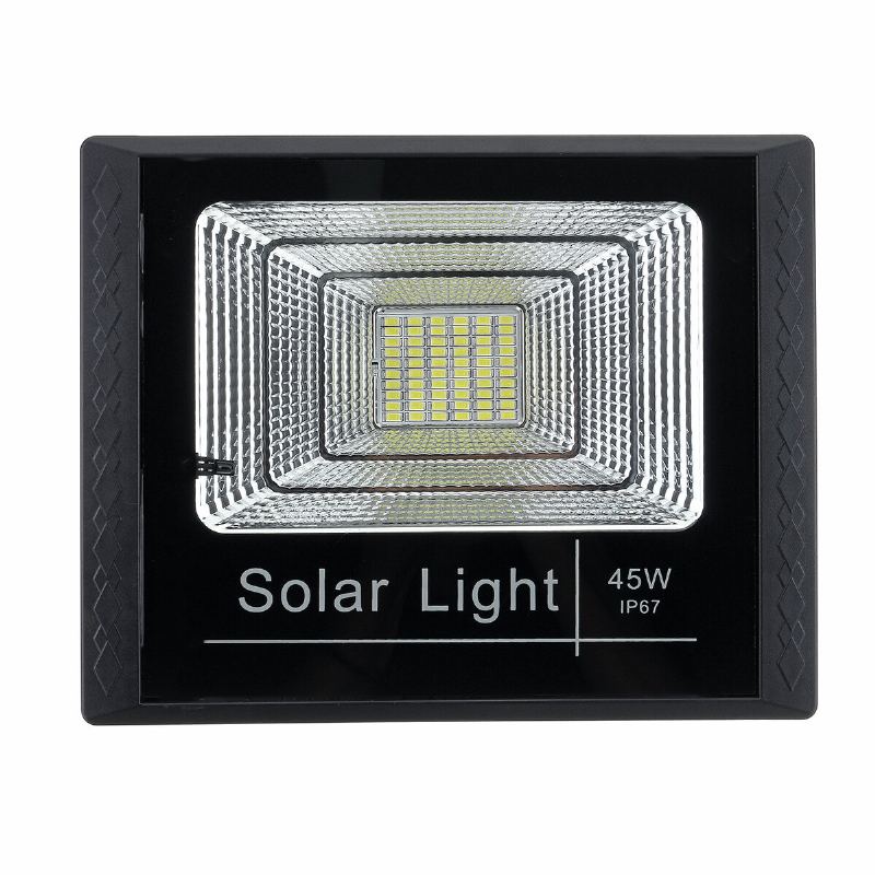 10w 25w 45w 65w Solární Panel Se 2 Nástěnnými Svítidly Vodotěsné Dálkové Ovládání Flood Light Park Yard Garden Příjezdová Cesta