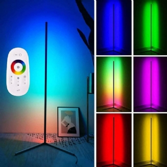 1.1/1.4/1.6m Rgb Rohová Stojací Lampa Moderní Barevné Dálkové Minimalistické Led Světlo