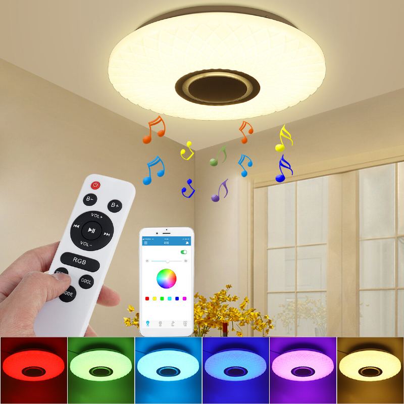 112led Moderní Stmívatelné Plně Barevné Rgb Led Wifi Stropní Svítidlo S Dálkovým Ovládáním App