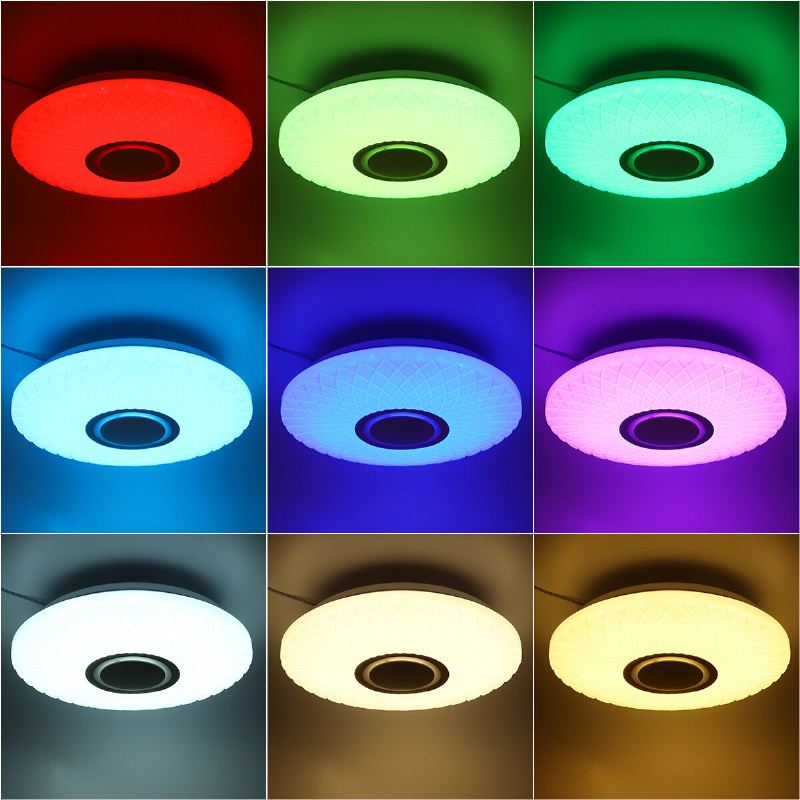 112led Moderní Stmívatelné Plně Barevné Rgb Led Wifi Stropní Svítidlo S Dálkovým Ovládáním App