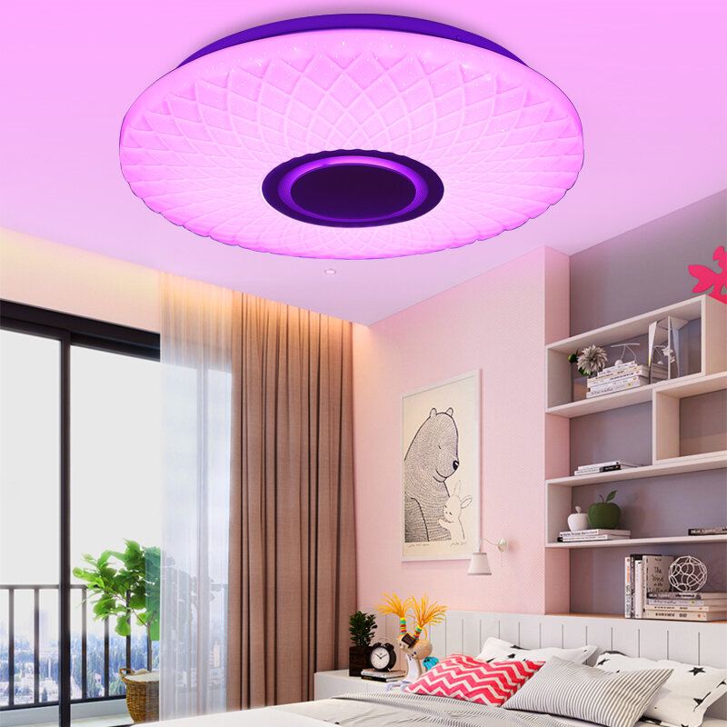 112led Moderní Stmívatelné Plně Barevné Rgb Led Wifi Stropní Svítidlo S Dálkovým Ovládáním App