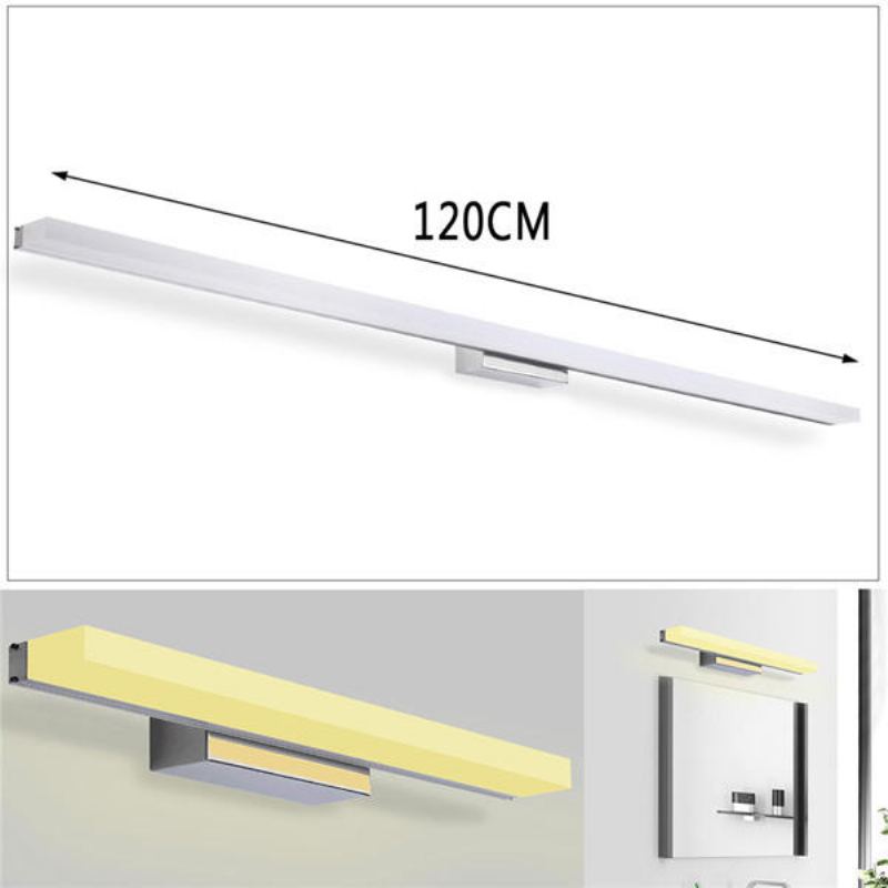 120cm 20w 96 Led Zrcadlové Přední Svítidlo Morden Nástěnné Z Nerezové Oceli 1600lm 85-265v