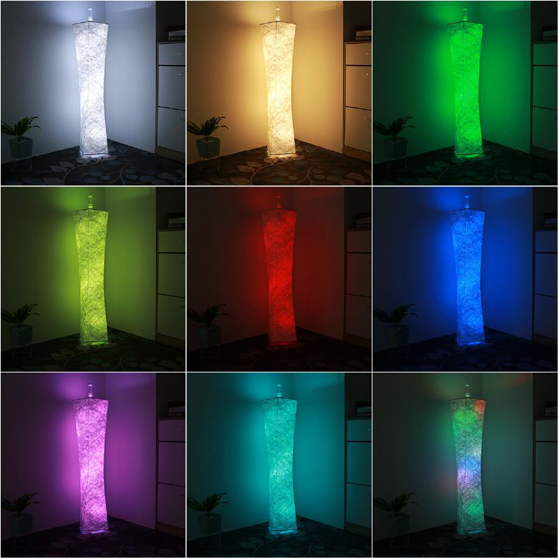 12v Led Stojací Lampa Dálkové Ovládání Rgb Žárovky S Výškou 58" Pro Změnu Barvy Pro Obývací Pokoj