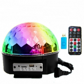 12w Bluetooth Hlasové Ovládání Led Magic Ball Stage Lamp Barevná Mp3 Diskotéka S Dálkovým Ovladačem