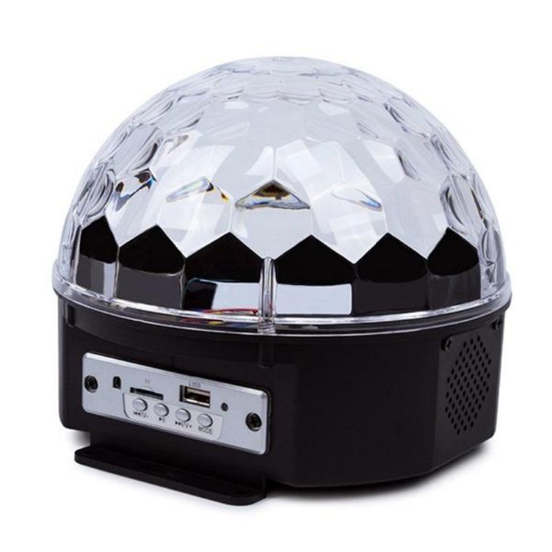 12w Bluetooth Hlasové Ovládání Led Magic Ball Stage Lamp Barevná Mp3 Diskotéka S Dálkovým Ovladačem