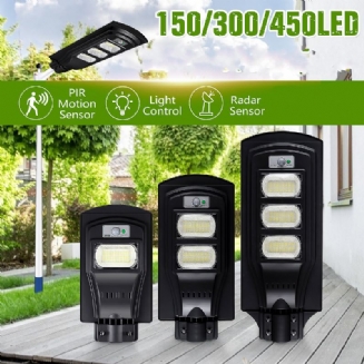 150/300/450led Solární Světlo Černá Shell Street Lamp 2835smd Vodotěsné Pir Pohybové Čidlo Zahradní Osvětlení