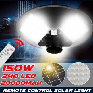 150w 240led Solární Pouliční Osvětlení Indukční Venkovní Časovací Lampa + Dálkové Ovládání