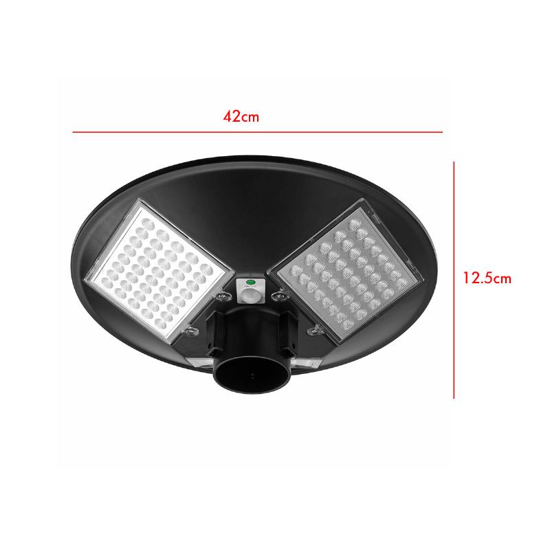 150w 240led Solární Pouliční Osvětlení Indukční Venkovní Časovací Lampa + Dálkové Ovládání