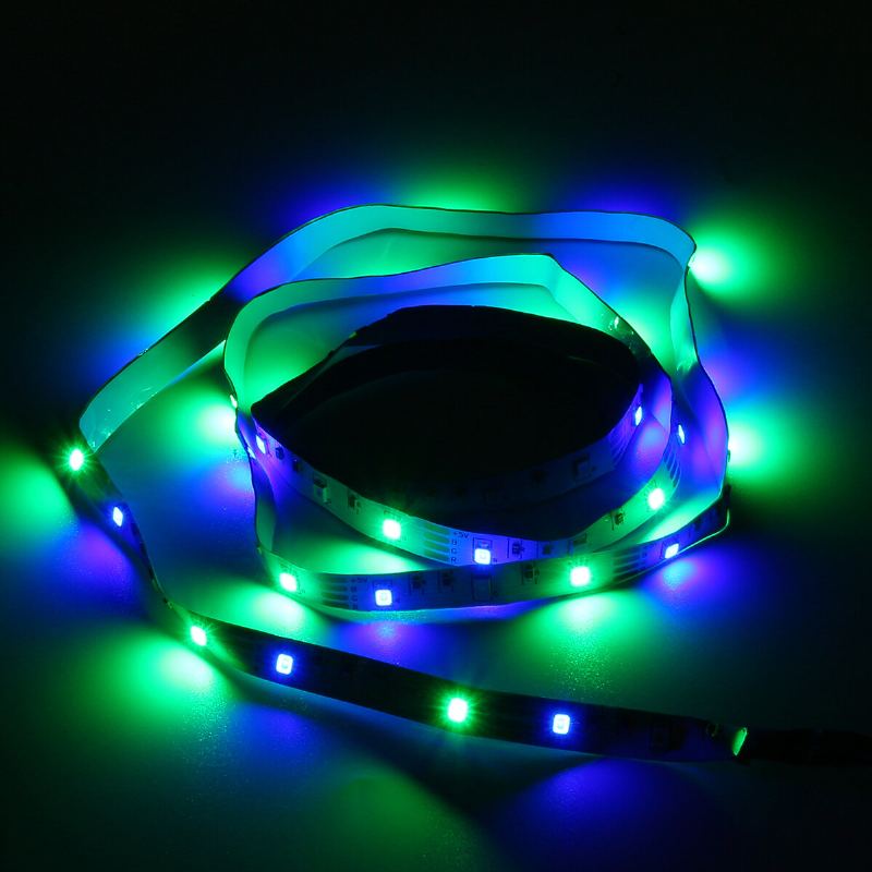 1m/2m/3m/4m/5m Bluetooth App 3528smd Rgb Usb Led Páskové Světlo Vnitřní Provázková Pásková Lampa + Dálkové Ovládání