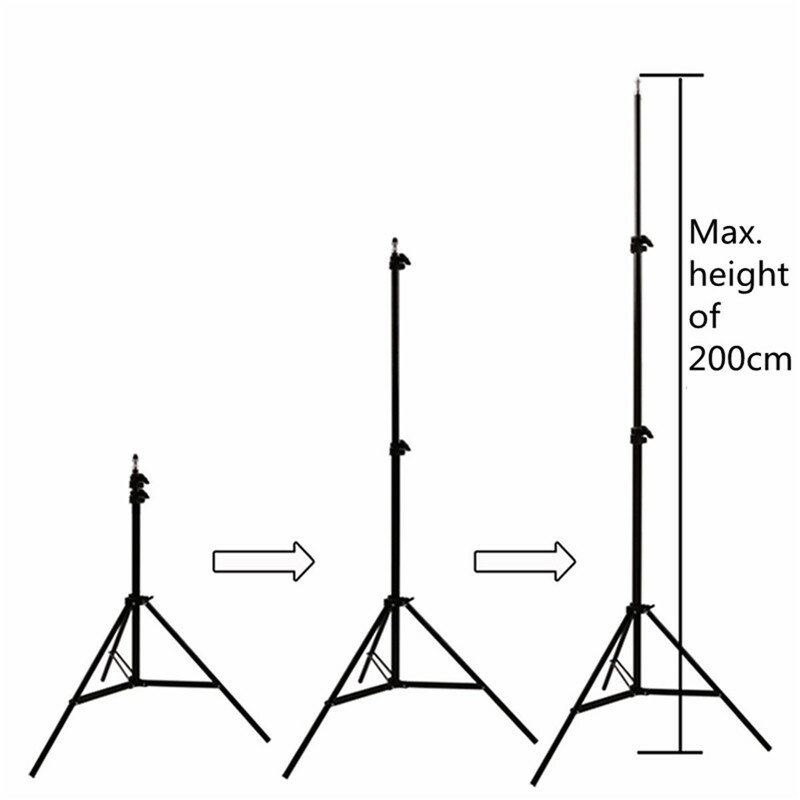 200 cm 78palcový Nastavitelný Stativový Stojan Pro Světelnou Lampu Vr Na Deštníky Pro F/ Oculus 1/4