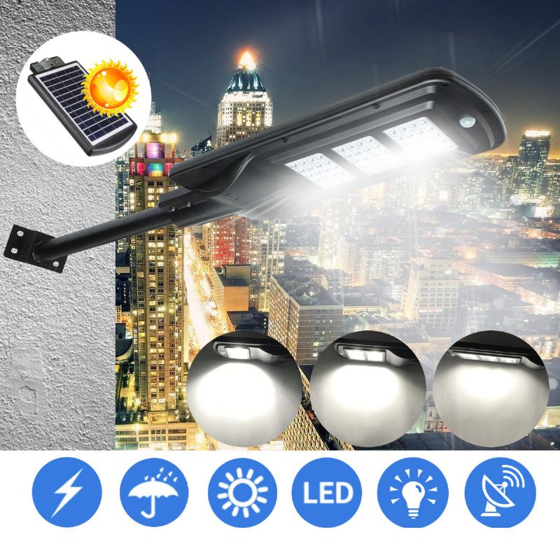 20w 40w 60w Led Nástěnné Solární Pouliční Světlo Indukční Venkovní Lampa Se Senzorem Pohybu