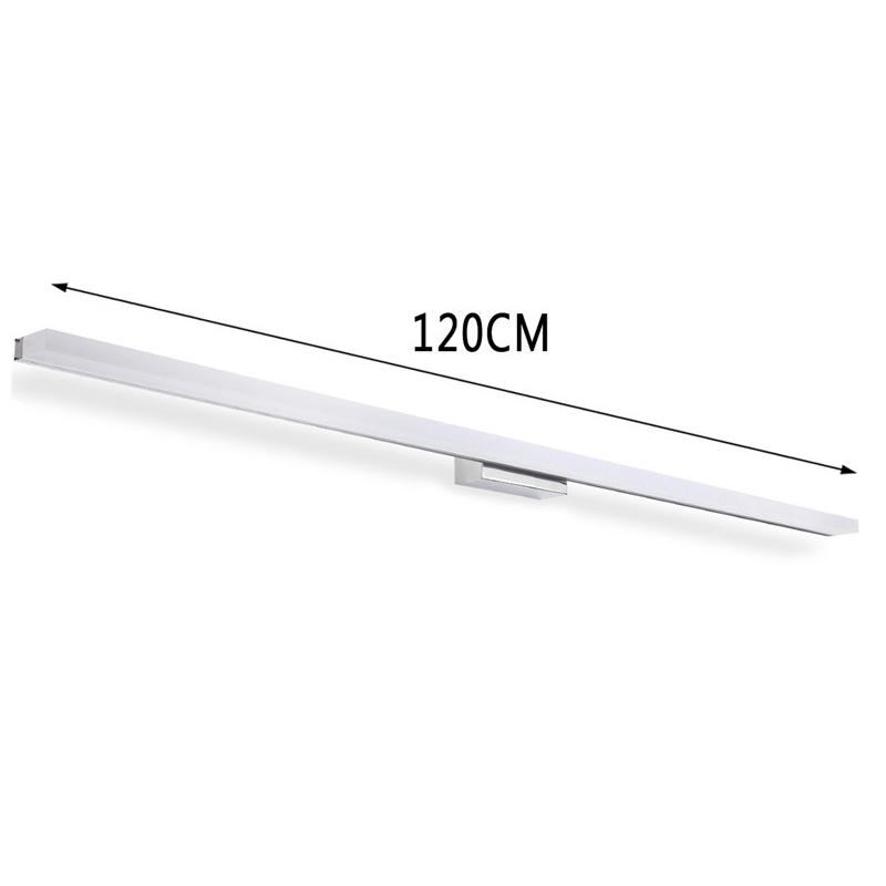 20w Moderní Koupelnové Led Zrcadlo Proti Zamlžování Přední Nástěnné Make-up Světlo Lampa Do Koupelny 120 cm