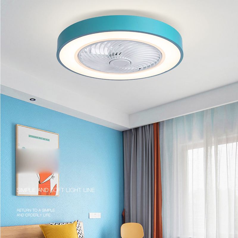 220v 50cm Led Stropní Ventilátor Světlo App Bt Dálkové Ovládání 3 Barvy Stmívatelné 3 Rychlosti Větru Pro Vnitřní Ložnici