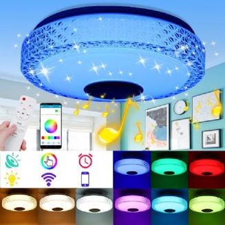 220v Rgb Led Hudební Stropní Lampa Stmívatelné Bluetooth App + Dálkové Ovládání Kuchyň Ložnice