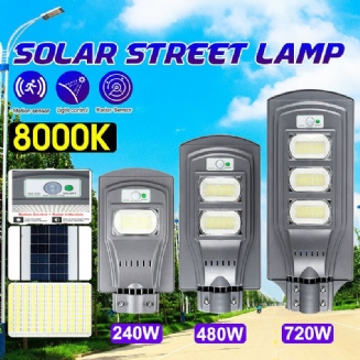 240w 480w 720w Led Street Light Šedá Shell 2835 Solární Lampa Pir Pohybový Senzor Vodotěsné Zahradní Osvětlení