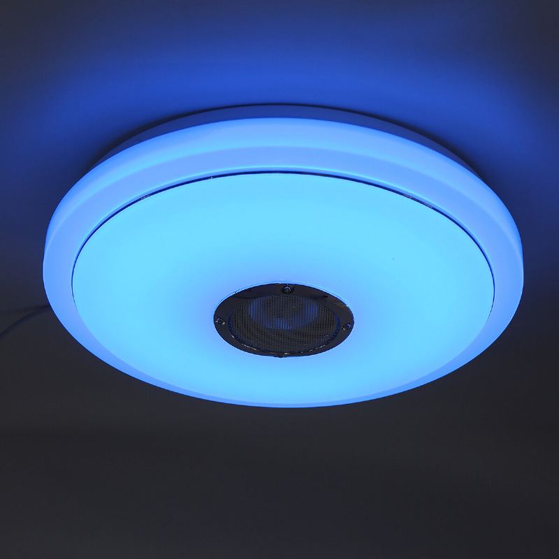 2.4ghz Bluetooth Led Stropní Světlo 256 Rgb Hudební Reproduktor Stmívatelná Lampa + Dálkové Ovládání