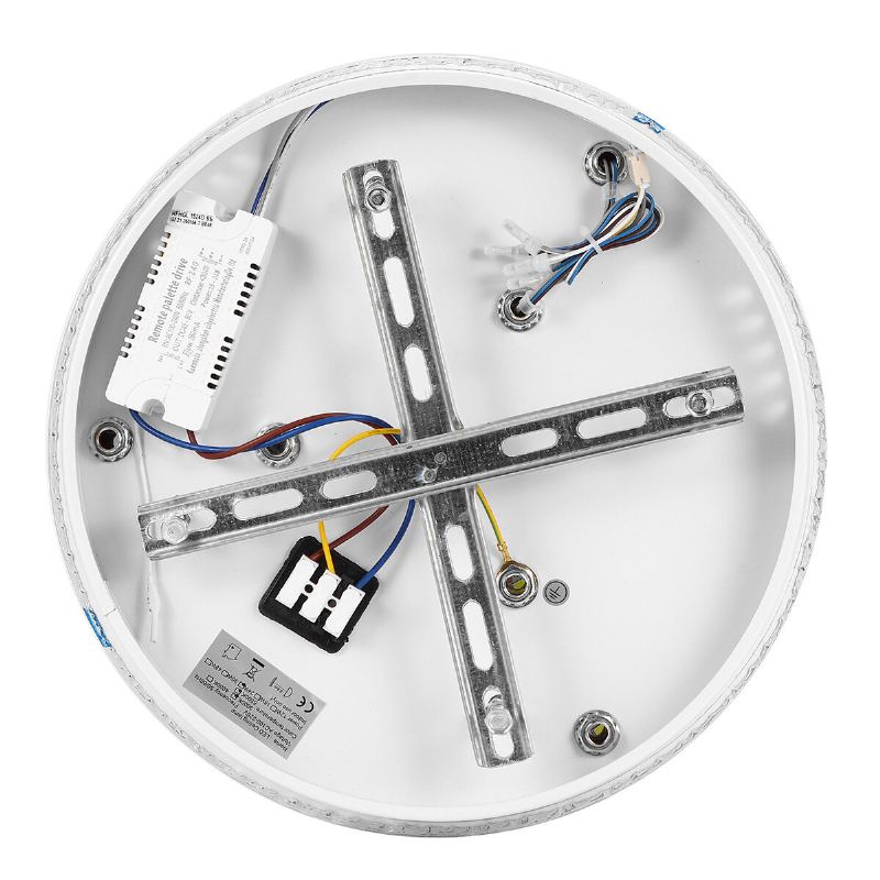 24w/48w Křišťálový Lustr S Plynulým Stmíváním Led Kulaté Stropní Svítidlo S Dálkovým Ovládáním Dekor Ac100-240v