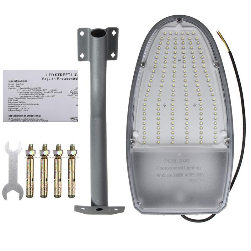 24w Vodotěsná Nástěnná Lampa S Ovládáním Světla Ip65 144 Led Silniční Pouliční Osvětlení Pro Venkovní Dvůr Ac85-265v