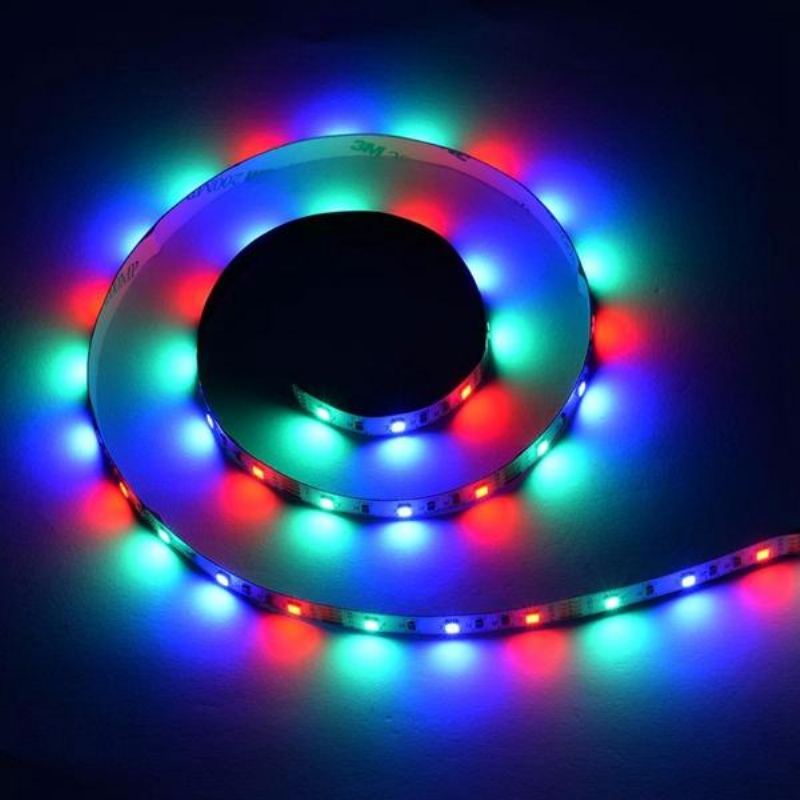 2m 3m 5m Usb Vodotěsný Smd 2835 Rgb Tv Proužek Pozadí Se 17 Klíči Rf Dálkový Ovladač Dc5v