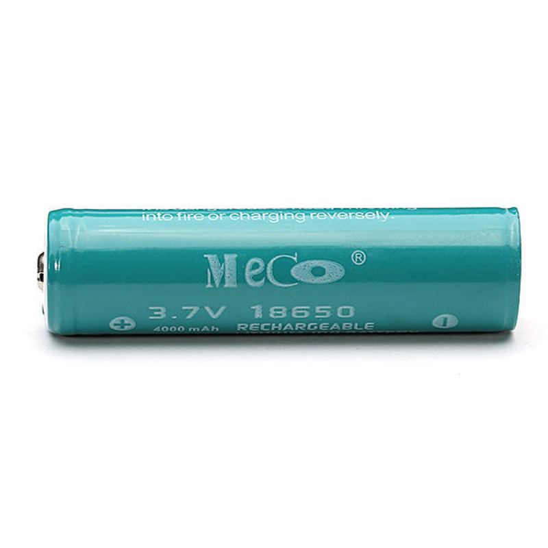 2pcs Meco 3.7v 4000mah Chráněná Dobíjecí 18650 Li-ion Baterie