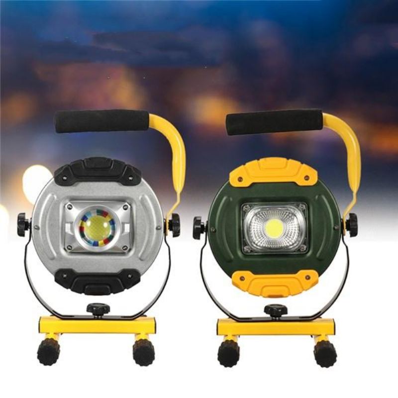 30w Přenosná Usb Dobíjecí Cob Led Flood Light Venkovní Nouzová Kempingová Lampa Pro Turistiku 220v