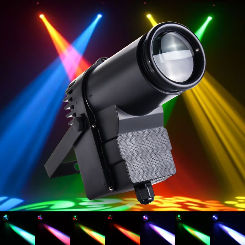 30w Rgbw Led Dmx512 Stage Light Pinspot Beam Spotlight 6ch Pro Dj Disco Party Ktv