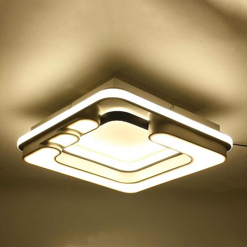 32w Moderní Stropní Lampa Light Mount Square Módní Obývací Pokoj Super Jasný