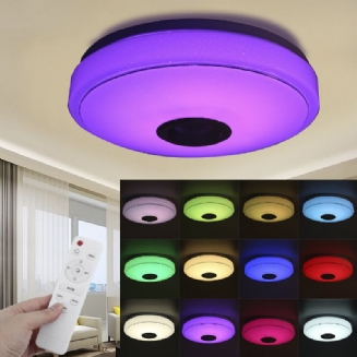 33cm 100w Bluetooth Wifi Led Stropní Světlo Rgb Hudební Reproduktor Stmívatelná Lampa App Dálkové Ovládání 110-245v