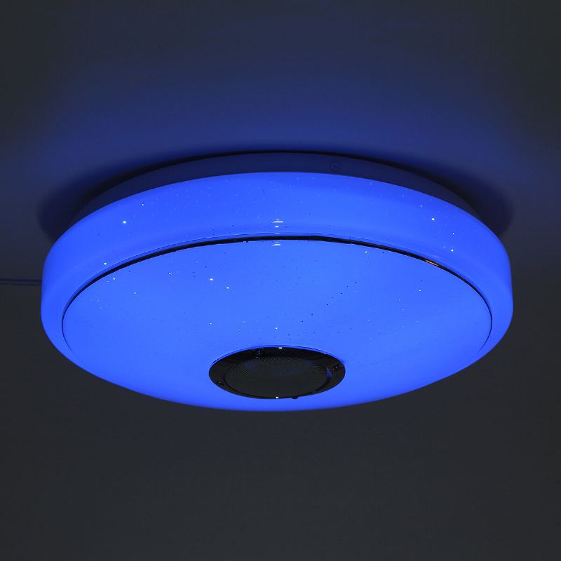 33cm 36w Bluetooth Hudební Led Stropní Světlo Rgb Hvězda Stereo Reproduktorová Lampa S Dálkovým Ovládáním Ac170-265v/85-265v