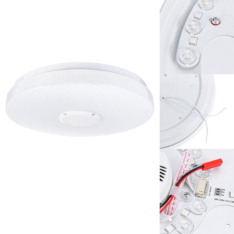 33cm Led Stropní Svítidla Barevná Downlight Lamp Smart Control Bluetooth Wifi App Home