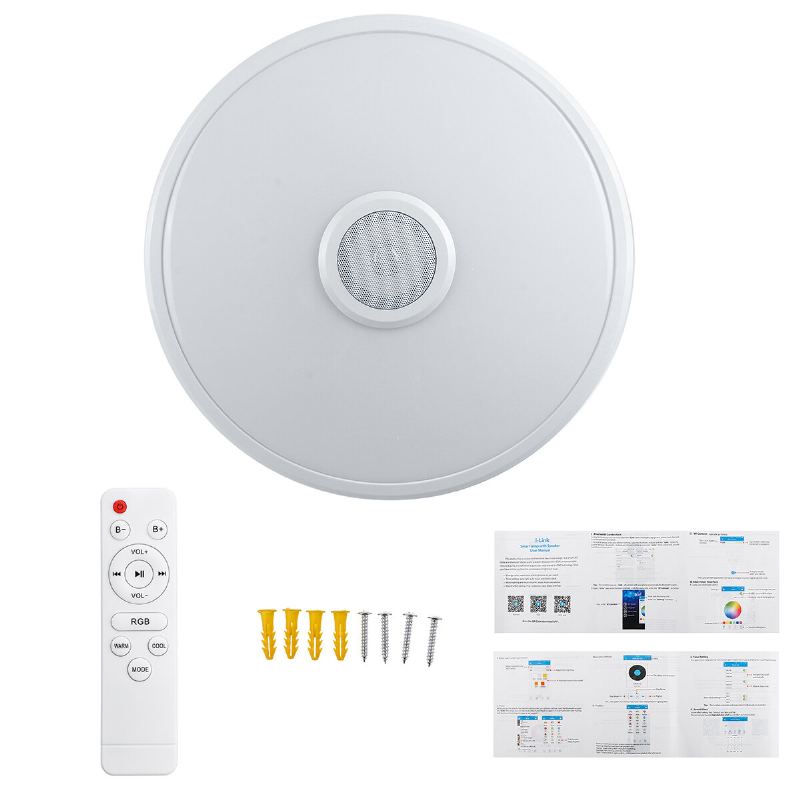 36/72w 110v/220v Wifi Bluetooth Led Stropní Světlo 256 Barev Rgb Hudební Stmívatelná Lampa Dálkové