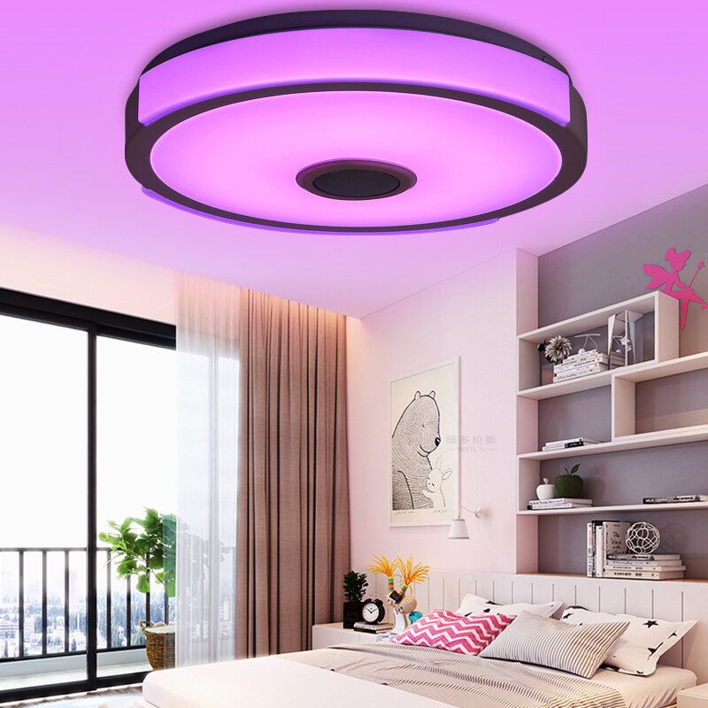 36w 108led Hudební Stropní Lampa Rgb App + Dálkové Ovládání Ložnice Studovna Obývací Pokoj