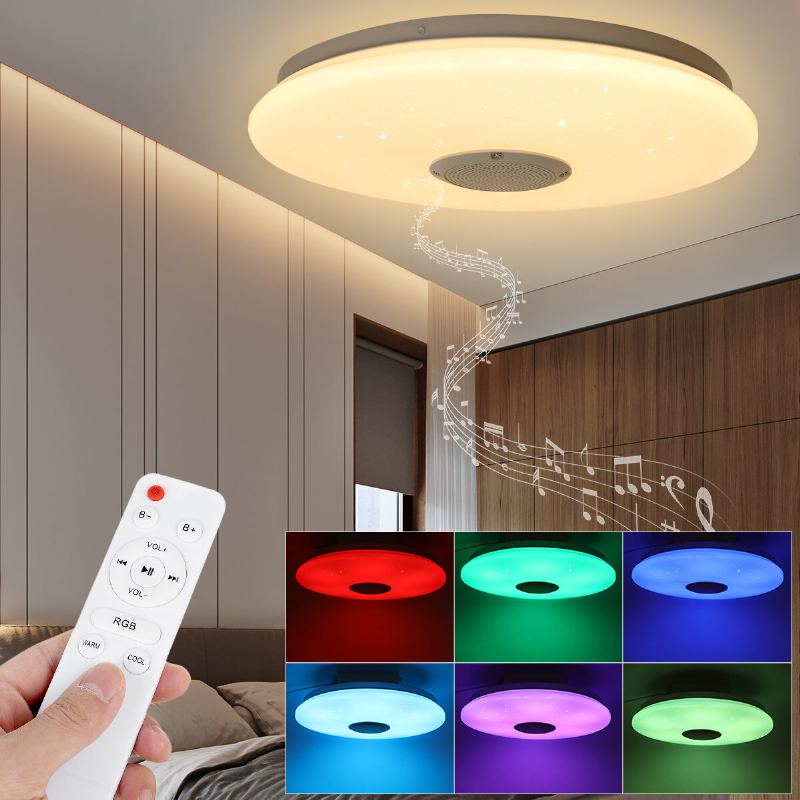 36w 330mm Bluetooth Smart App Led Hudební Stropní Světlo Spolupracujte S Alexa Google Home 85-265v