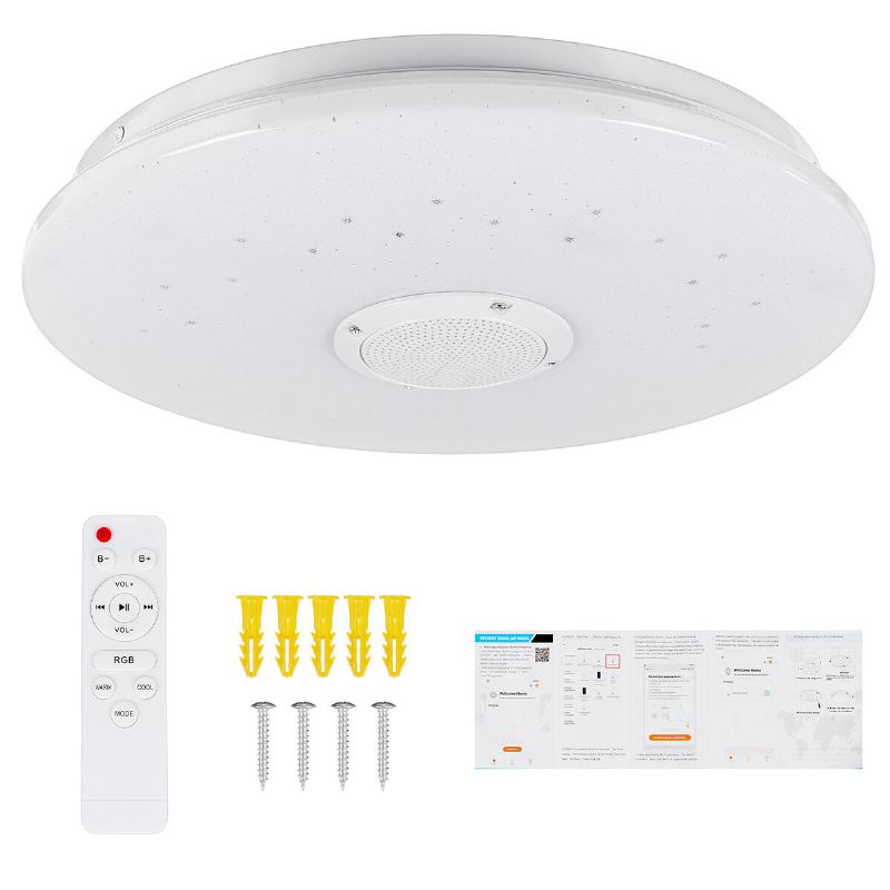 36w 330mm Bluetooth Smart App Led Hudební Stropní Světlo Spolupracujte S Alexa Google Home 85-265v