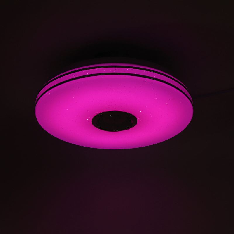 36w/60w 33cm Moderní Led Hudební Stropní Světlo Rgb Bluetooth Reproduktor Dolů Lampa App+dálkové Ovládání 110-220v