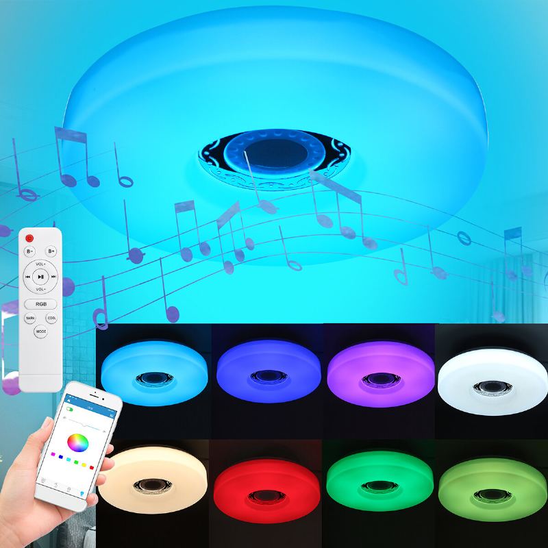 36w/72w 33cm Wifi Led Stropní Světlo Rgb Bluetooth Music Stmívatelné Lampy App