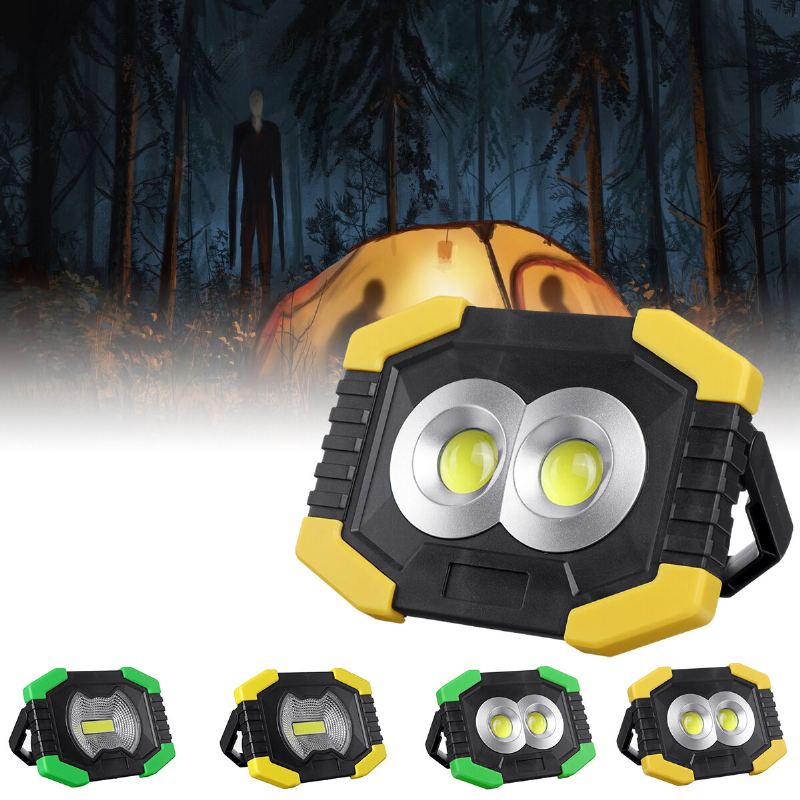 3800lm Led Floodlight Usb/solární Nabíjecí Dobíjecí Pracovní Lampa Outdoor Campin