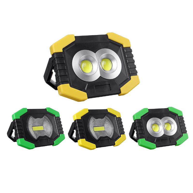 3800lm Led Floodlight Usb/solární Nabíjecí Dobíjecí Pracovní Lampa Outdoor Campin