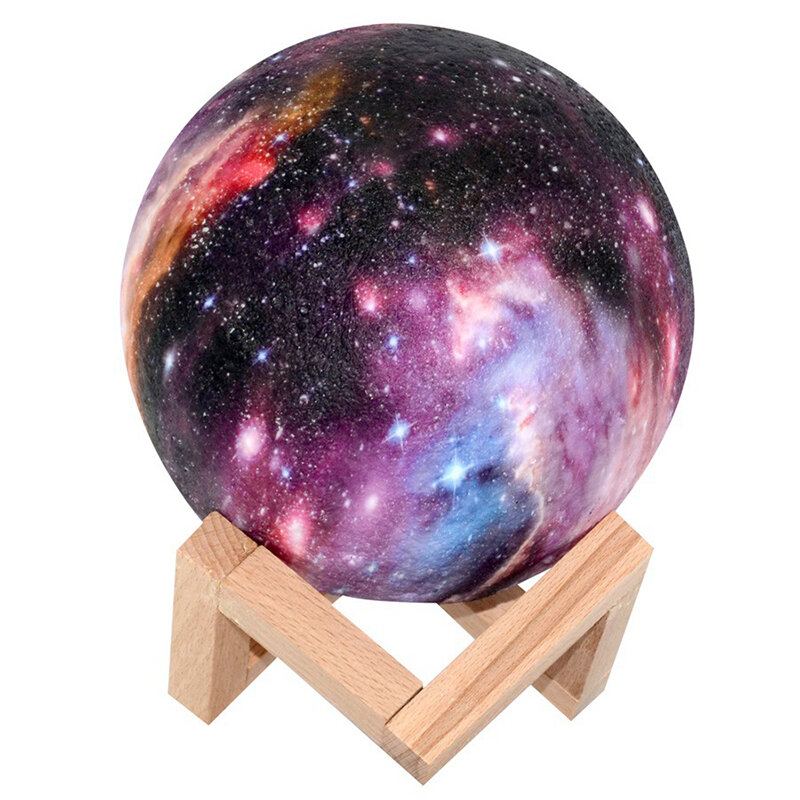 3d Tisk Moon Lamp Space Led Noční Světlo Dálkové Ovládání / Touch/ Pat Control Usb Charge Valentine Gift