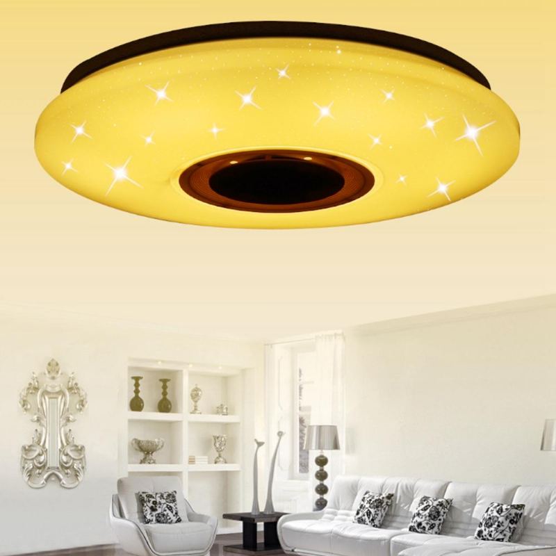 48w 102 Led Rgbw Stropní Lampa Starlight Hudební Světlo Bluetooth Salon Ložnice Ovládání App Ac85-265v