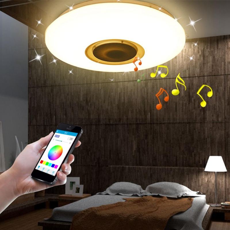 48w 102 Led Rgbw Stropní Lampa Starlight Hudební Světlo Bluetooth Salon Ložnice Ovládání App Ac85-265v